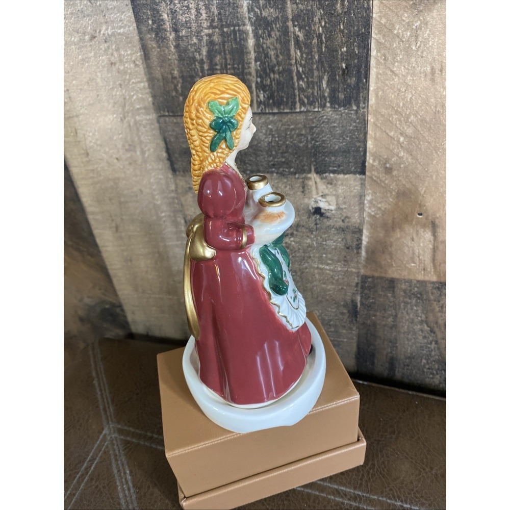 Claire Burke‎ Ceramic Incense Burner Christmas Pioneer Woman Prairie 6" Vtg 1999 - Picture 6 of 15